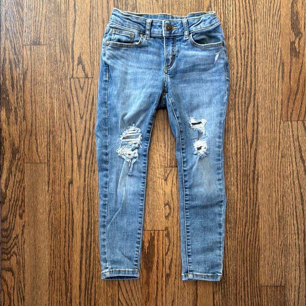 art class Blue Distressed Kids Jeans
